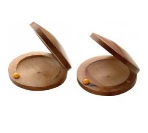 Stagg CAS-W fából készült - kör alakú 58 mm kasztanyetta pár