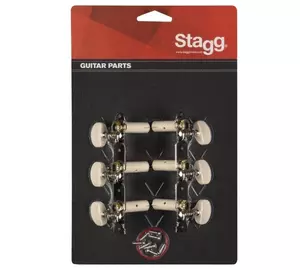 Stagg KG352 Jobb és bal oldali kulcsok 3+3 klasszikusgitár hangolókulcs pár