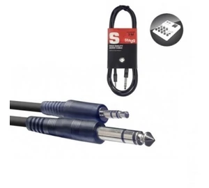 Stagg SAC3MPSBPS 3,5mm Jack-6,3mm Jack sztereó kábel 3m