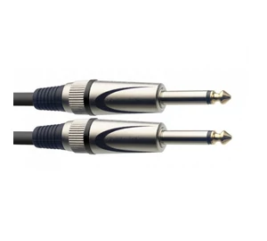 Stagg SGC1,5DL 6,3 Jack - 6,3 Jack fekete kábel 1,5m