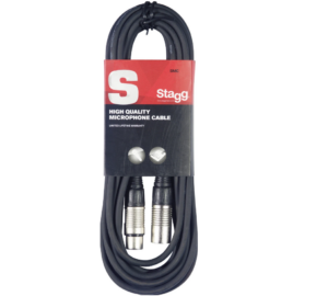 Stagg SMC10 XLR-XLR fekete Mikrofonkábel 10 m 