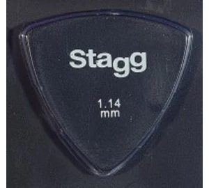 Stagg SPELLIX6 nagy méretű fekete pengető 1,14mm