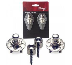 Stagg SSL1 CR Strap Lock Króm fém Tüske és pánt zár