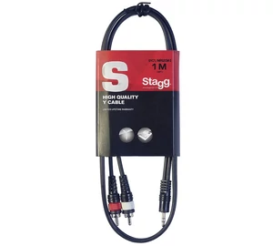 Stagg SYC1/MPS2CM E 3,5 jack 2xRCA Audio kábel 1m