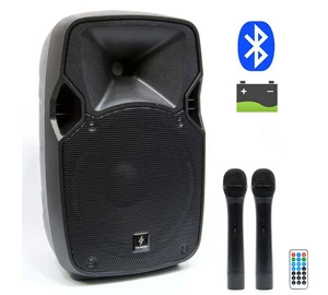 Thunder Audio ACCU10 400W MP3 + Bluetooth + FM + 2xMikrofonnal akkumulátoros hordozható hangfal