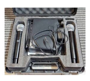 Thunder LX-82 2ND UHF rádiós mikrofon (2 db KÉZI mikrofon) Műanyag KOFFERBEN! (Használt cikk)