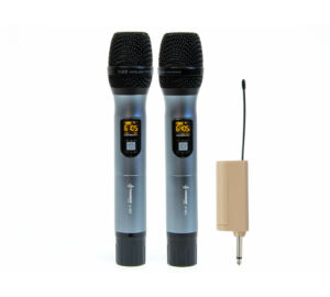 Thunder Audio U-802 UHF vezeték nélküli, akkumulátoros mikrofon szett (2 db KÉZI mikrofon)