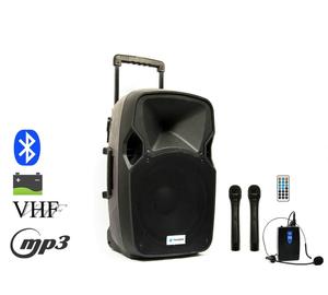 Thunder Audio ACCU-12 PLUS (30cm) 600W akkumulátoros hordozható hangfal (3xMik + MP3 + Bluetooth + FM)