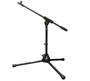 Voice-Kraft V-MS009 Alacsony mikrofon állvány(50 cm),fekete teleszkópos gémmel