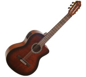 Valencia VC564CE Brown Sunburst 4/4 Elektro-klasszikus gitár