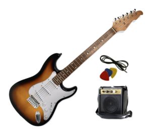 Vision ST5 SB Stratocaster vintage tremolo elektromos gitár + Mini gitárerősítő Szett 
