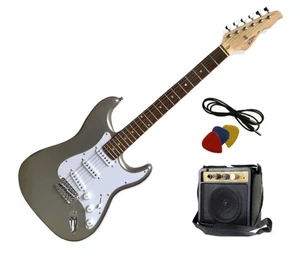 Vision ST5 Silver elektromos gitár + mini gitárerősítő szett