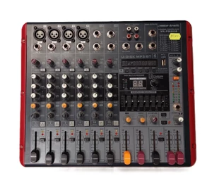 Voice-Kraft VK-PM808 2x200W/4Ohm Bluetooth, MP3, 8 csatornás Powermixer (Használt cikk)