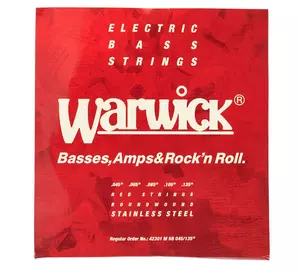 Warwick 46301 M 5 Red Label nikkel 045-135 basszusgitár húr szett
