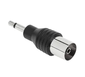 ZLA0290 Jack antenna átalakító 3,5mm mono jack dugó - koax aljzat