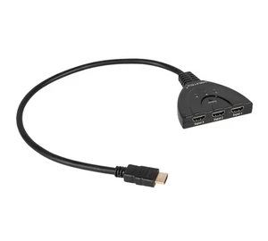 ZLA0310 HDMI közösítő, 3 bemenet - 1 kimenet, kapcsolható