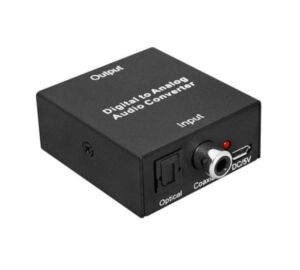Cabletech ZLA0857-3 Audio konverter, digitálisról analógra, RCA és fülhallgató kimenet