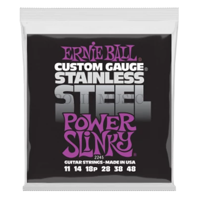 Ernie Ball 2245 Stainless Steel Power Slinky 11-48 elektromos gitárhúr szett