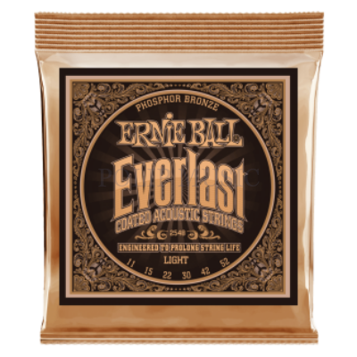 Ernie Ball 2548 Everlast Coated P. Bronze Light 11-52 Akusztikus gitárhúr szett