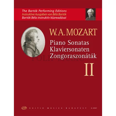 Bartók Béla Mozart Wolfgang Amadeus Zongoraszonáták 2