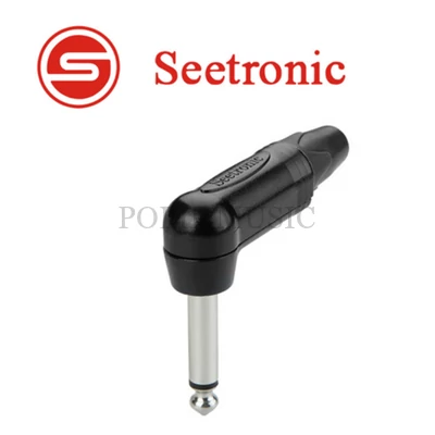 Seetronic SP2RX-B Mono 6,3 pipa jack dugó (fekete)