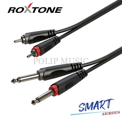 Roxtone SACC150L3 2×6,3 Jack – 2xRCA, 3m