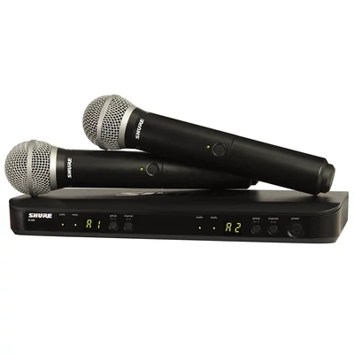 Shure BLX288E/PG58-H8E dupla vezeték nélküli mikrofon szett