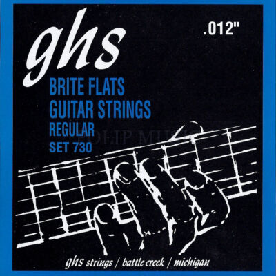 GHS GHS730-REG Brite Flats Regular 012-054 elektromos gitárhúr szett