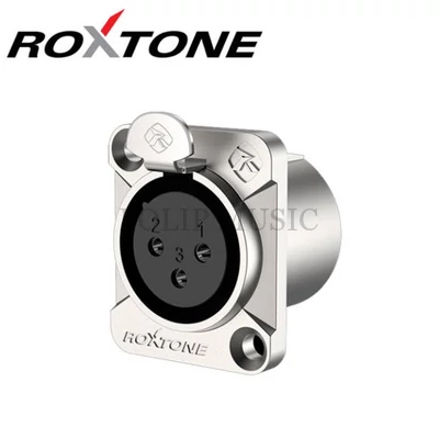 Roxtone RX3FD-NT XLR mama, szerelhető, 3 pólusú, (ezüst)