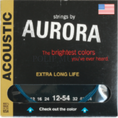 Aurora 12S Blue Light tension 012-054 akusztikus húr szett