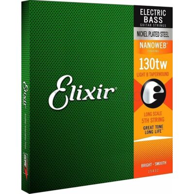 Elixir 15432 Electric Bass String with NanoWeb Coating Medium B basszusgitár húr 130