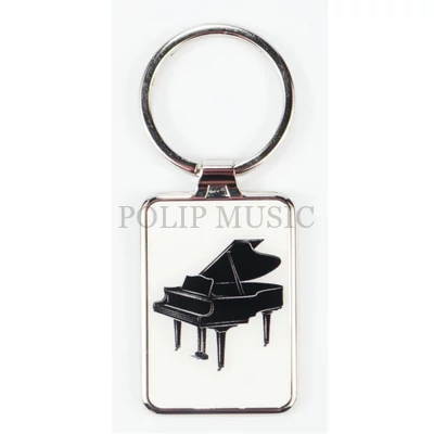 Agifty Creative art & music gifts AGK1055 Fém, zongorás kulcstartó 7,5×3 cm Zenei ajándéktárgy