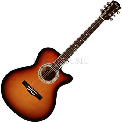 Pasadena SG026C-38 Vintage Sunburst mini jumbo akusztikus gitár