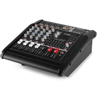 Vonyx AM5A 2x500W, 4 csatornás keverőerősítő + MP3 + Bluetooth + Effekt