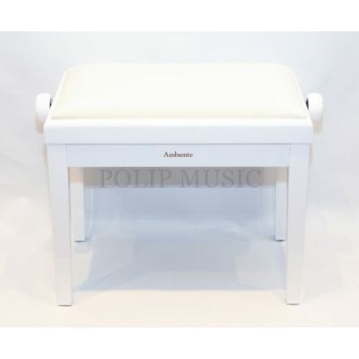 Ambiente AMB23-MWH-VWH fehér matt+fehér bársony zongorapad