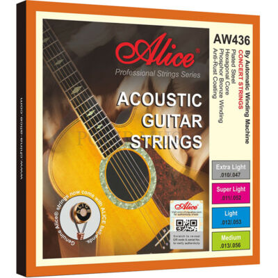 Alice AW436-XL 10/47w Extra Light akusztikus gitár húrkészlet