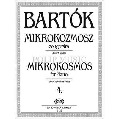 Bartók Béla Mikrokozmosz zongorára 4