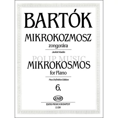 Bartók Béla Mikrokozmosz zongorára 6