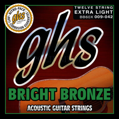 GHS-BB60X Bright Bronz 12 húros Extra Light 009-042 akusztikus húr