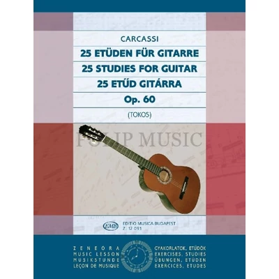 Carcassi, Matteo 25 etűd gitárra Op. 60