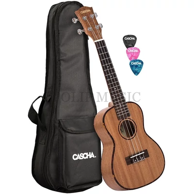 Cascha HH 2035 Premium Mahogany Concert Ukulele Szett