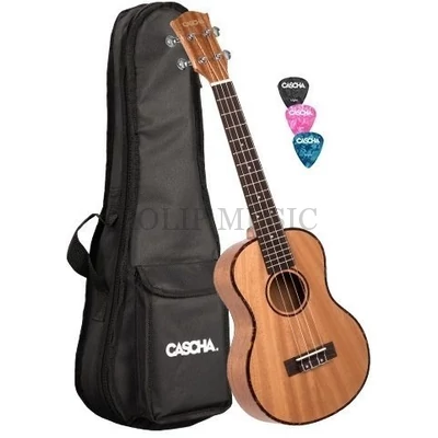 Cascha HH 2048 Premium Mahogany Tenor Ukulele Set