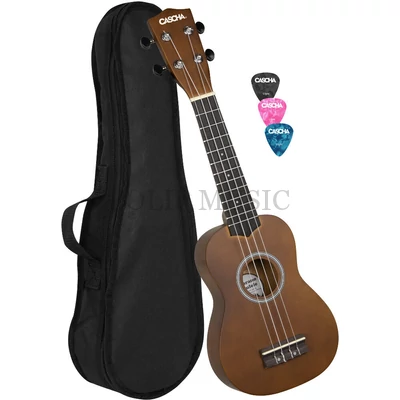 Cascha HH 3966 Szoprán ukulele Barna