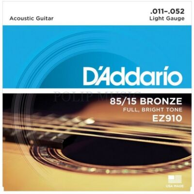 D’Addario EZ910 Light tension 011-052 akusztikus húr