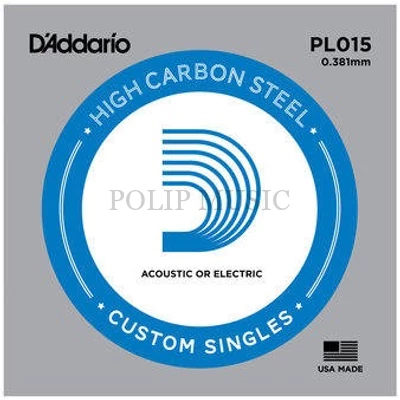 D'addario PL015 különálló elektromos - akusztikus gitárhúr