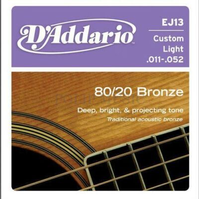 D’Addario EJ13 Custom Light 011-052 akusztikus húr
