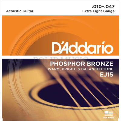 D'Addario EJ15 010-047 akusztikus gitárhúr