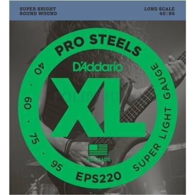 D'Addario EPS220 Prosteels, széria XL long scale  basszus gitár húrkészlet 40-95