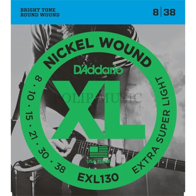 D’Addario EXL130 Extra Super Light 008-038 elektromos gitárhúr szett