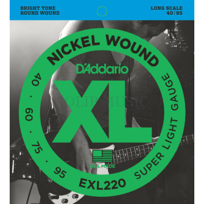 D'Addario EXL220EXL Nickelplated Steel Round Wound 40-95 basszusgitár húr szett